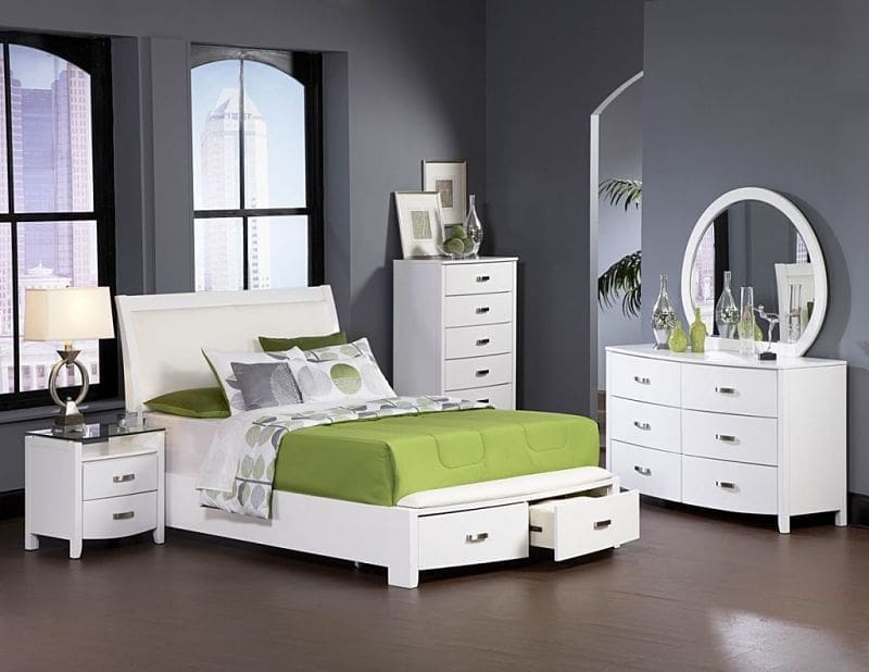 Homelegance Lyric Bedroom White1737W